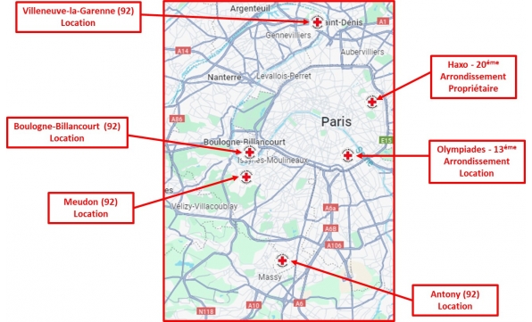 6 centres de Santé